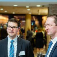 Guests standing at Scholarship Dinner 2019